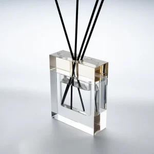 High Quality 100ml Clear Glass Aromatherapy Reed Diffuser Bottle Luxury Home Air Freshener and Aroma Packaging