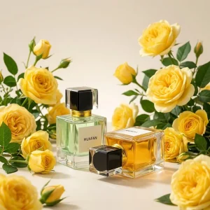 High Quality 30ml 50ml 100ml Exquisite Cute Square Transparent Perfume Spray Glass Bottles with Multi Color Square Caps
