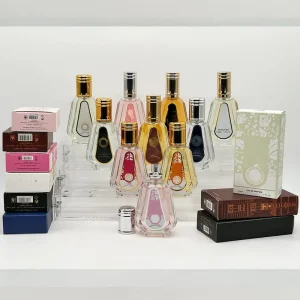 High Quality 50ml Unisex Arabic Dubai Perfume Gift Set Long Lasting Powdery Strong Fragrance Portable Spray Low MOQ