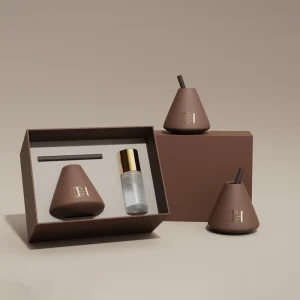 High Quality Ceramic Natural Plant Essential Oil Long Lasting Fragrance Flameless Reed Diffuser Box