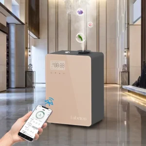 High Quality Commercial Hotel Wall Mounted Nebulizer Smart Electric HVAC Scent Oil Diffuser Waterless Rechargeable 1 Year