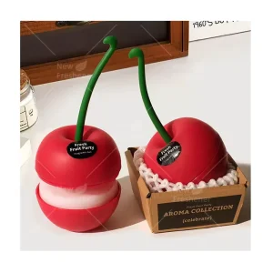 High Quality Custom Scented Gel Air Freshener 3D Cherry Shape Luxury Aromatherapy Perfume for Cars Gel Can Type