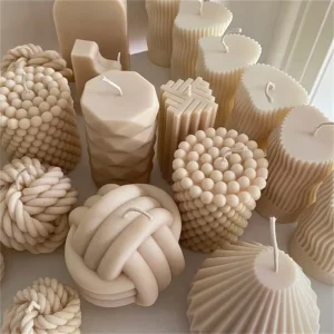 High Quality Cylindrical Aromatherapy Air Cleaner Smokeless Candle Romantic Flower Pillar Scented Candles Set