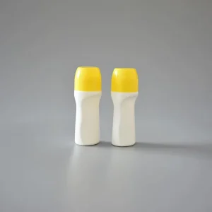 High Quality Factory Cosmetic Bottle Antiperspirant Perfume colorful Cap with White PP Deodorant 30 ml Roll On Bottle