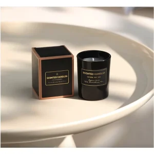 High Quality Handmade Modern Aromatherapy Votive Candle Gold Plated Glass Cup Non Toxic Eco Friendly Soy Wax Birthday High End