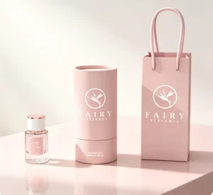 High Quality Luxury Custom Made Glass Perfume Bottle with Pump Sprayer Hot Stamping Delicate Packaging