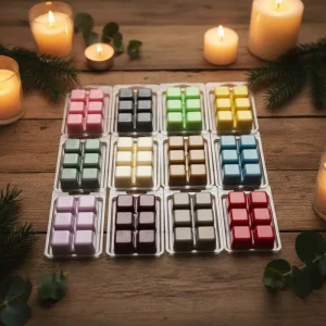 High Quality Scented Melts Plastic Wax Melt Clamshell Packaging Clear Durable Candle Fragrance Storage