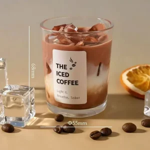 High Quality Summer Gift Coffee Cup Jelly Wax Scented Candles for Indoor Home Office Decor