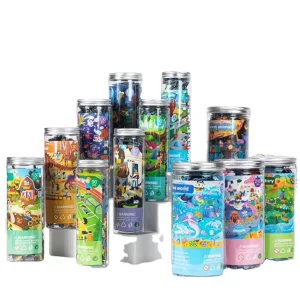 High Top Grade Educational Custom 100pcs Jigsaw Puzzle Waterjet Cut Bamboo Fiber Anti Fingerprint Coating OEM Toy Set