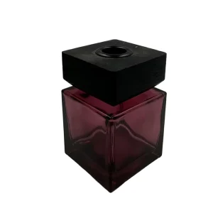 High end bulk customized label exquisite square bottle 180ml Reed Diffuser hotel gift packaging