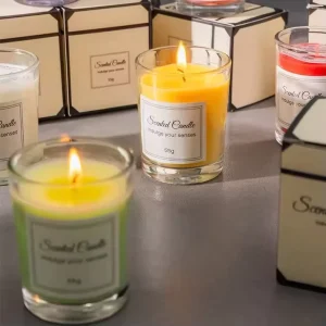High grade Scented Candles Smokeless Wedding Luxury Scented Candles Glass Smokeless Soy Wax Scented Candles Gift Set