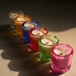 Home Decor Aroma Candles High Quality Glass Jar Aromatherapy Luxury Fragrance Soy Wax Small Mini Scented Candles