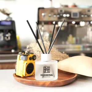 Home Decor Bathroom 16 Diffuser Sticks Bamboo & White Tea Scented Home Fragrance 2 Packs Reed Diffuser Set
