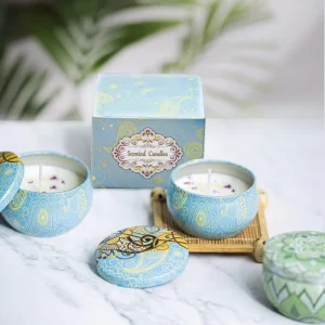 Home Decor Fragrance Mini Long Lasting Soy Wax Scented Candles Handmade Smokeless Aroma Candle 55G