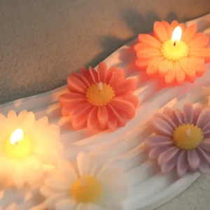 Home Decor Fragrance Ornament Gift Soy Wax Candle Chamomile Sunflower Flower Scented Aromatherapy Holiday Diwali Ramadan Gift