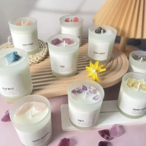 Home Fragrance Scented Candles Scented Soy Wax Candle with Glass Jar and Gift Box