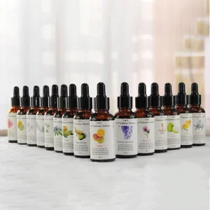 Hot Selling 30ml Factory Cool Mist Ultrasonic Humidifier Aroma Lavender Water soluble Fragrance Oil Drop Bottle Private Label