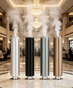 Hotel Scent Diffuser 7000m3 Luxury Aroma Machine BT App Timing Waterless Cold Air Nebulizing 1000ml Aluminum Floor Standing