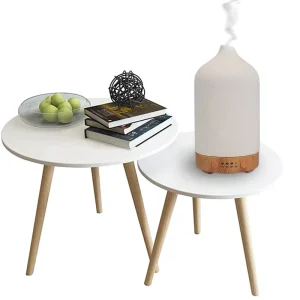 Household Electric Ceramic Aroma Diffuser Wood Grain Base Tabletop Ultrasonic Essential Oil Diffuser 100ml Capacity 1 Year
