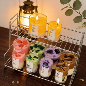 Iced Coffee Aromatherapy Candle Layered Drink Shaped Scented Candle for Home Decor & Gift