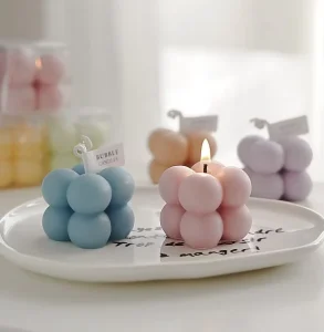 Ins Style Handmade Styling Fragrance Ornaments High-end Cross-border Souvenirs Birthday Gifts Small Rubik’s Cube Candles Scent