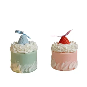 Ins Style Small Handmade Soybean Blended Wax Smokeless Aromatherapy Candle Cute Girly Cylindrical Birthday Holiday Gift Box