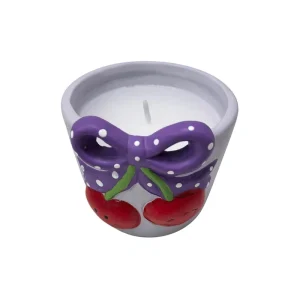 Instagram style Faux Ceramic Strawberry shaped Candle Painted Color Ceramic Jar Girly Desktop Decoration Creates Festive