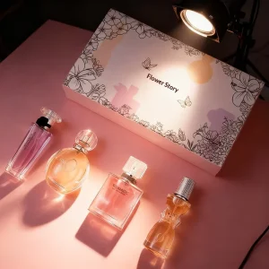 Internet Celebrity Garden Kiss Women’s Eau De Toilette Four Piece Set Regular Size Long Lasting Rose Fragrance Gift