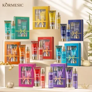 KORMESIC 120ml+100g Parfum Long lasting Scent Fragrance Christmas Gift Set Body Cream Lotion Body Splash Mist Spray