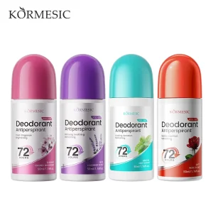 KORMESIC Bpom Certified 50ml Lavender Mint Rose Sakura Natural Long Lasting Underarm Deodorant Roll On Antiperspirant for Women