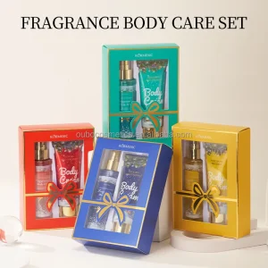 KORMESIC Perfume Private Label Perfume Spray Body Wash Gift Box Long Lasting Christmas Body Wash Spray Set