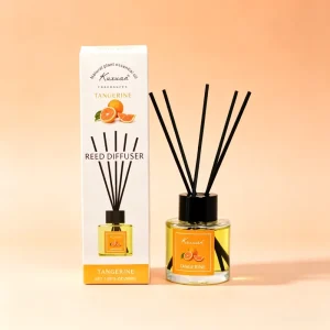 KUXUAN Reed Diffuser Glass Alcohol Free Eco Friendly Long Lasting 1 Month Indoor Fragrance Home Decor for Bathrooms & Toilets