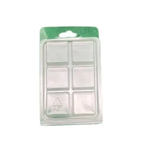 Kailiou Wax Melts Wax Cubes Box Large Stock Warmer Burner 6 Holes Wax Melts Blister Clamshell for Candy