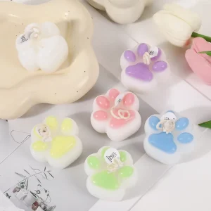 Kitten Paw Mixed Wax Home Use Creative Holiday Gift Handmade Decorative Candle Ornament