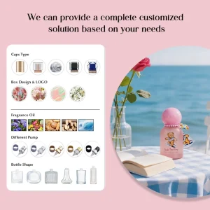 Kosy Mosy 35ml Teddy Island Perfume for Women with a Cute Accessory Factory with a Price Customization