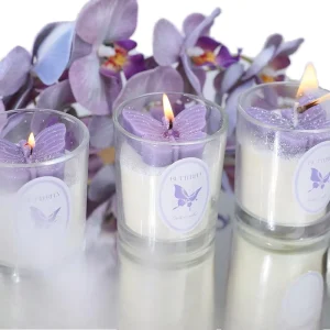 LANJO Handmade Aromatherapy Soy Wax Butterfly Shaped Modern Style Scented Candles 100% Organic Home Decoration Parties