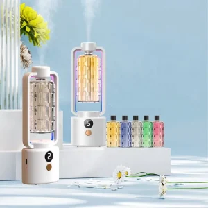 LED Colorful Lights 5 Scents Electric Timing Automatic Air Freshener OEM Automatic Spray Aroma Diffuser