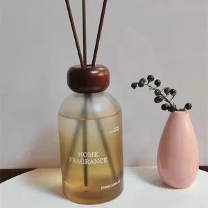 Large Capacity DIY Reed Diffuser for Home Fragrance Frosted Glass Diffuser for Bedroom and Living Room