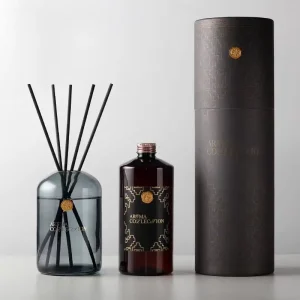 Large Capacity Glass Bottle Fiber Rod Reed Diffuser Set