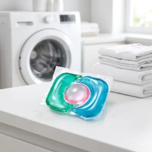 Laundry Detergent Capsules Disposable Gel Eco-Friendly Low Foam Bleaching Prevents Color Cross Contamination for Automatic