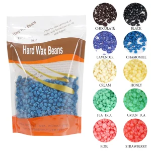 Lavender Chamomile Hard Wax Beans 300g Pouch Pack Natural Rosin Beeswax 52 55C Fast Acting Gentle Melting Long lasting Smooth