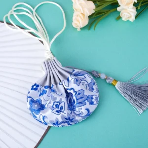 Lavender Sachet Empty Bag Dumpling Tassel Embroidered Pouch Car Pendant Hanging Ornament Street Market Fragrance Sachet
