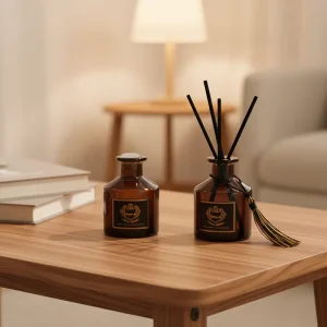 Lavender Scent Reed Diffuser BPA-Free Alcohol-Free Glass Oil Diffuser