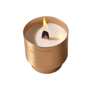 Light Luxury Cylindrical Metal Cup Aromatherapy Candle Fresh Air Soy Wax Fragrance Smokeless High grade Atmosphere Home Decor