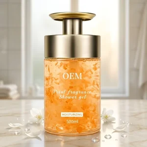 Lightening Herbal Chemical Liquid Cleansing Petal Fragrance 500ml Shower Gel Body Wash for Women Skin Care SPA Use