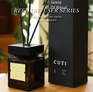 Long Lasting Eco friendly Glass Liquid Scented Oil Reed Diffuser with Sticks 200ml Capacity 30m Diffusion Range