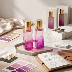 Long Lasting Exquisite Smooth Gradient Glass Multi Scent Woody Eau De Parfum Spray OEM Private Label Ladies Perfume Gift Set