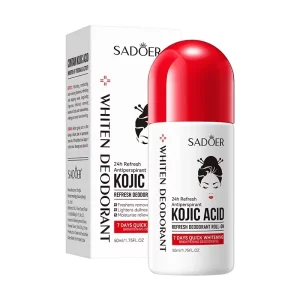 Long Lasting Fragrance Underarm Odor Removal Antiperspirant Whitening Anti Sweat Refreshing Kojic Acid Roll on Deodorant