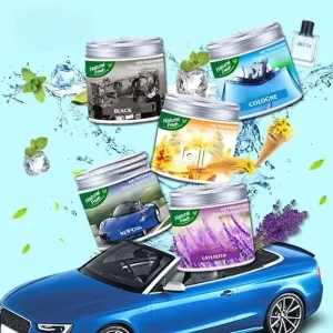 Long Lasting Organic Environmentally Friendly Gel Car Air Freshener Natural Evaporation Odor Removing Plant Fragrance Business
