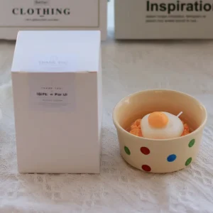 Longevity Noodles Cute Egg Noodles Instant Noodles Birthday Gift Aromatherapy Candle Creative Gift Box Handmade